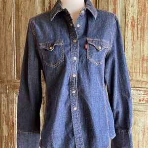 Denim Levis Denim Women's Large Long Sleeve Shirt